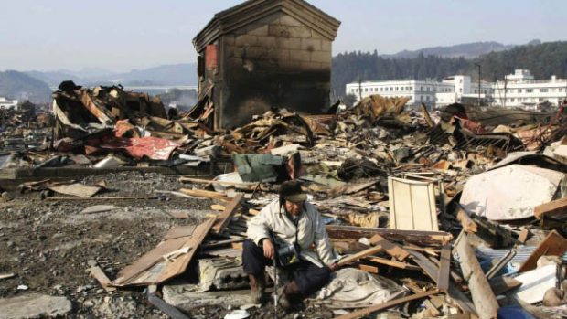 Zemětřesení v Japonsku. Tři dny po vlně cunami v Jamadamači