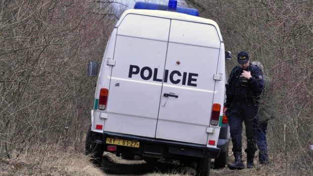 Policie na místu nálezu v pražské Troji