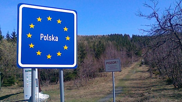 Polsko cedule EU