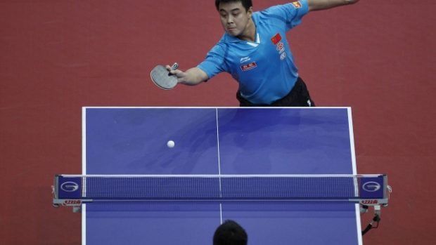 Světová jednička ve stolním tenise Wang Chao