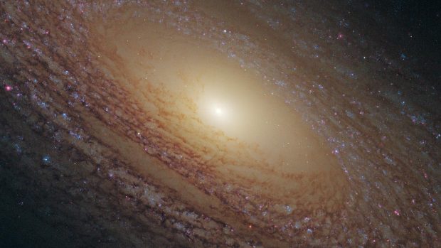 Galaxie NGC 2841 na snímku z Hubblova dalekohledu