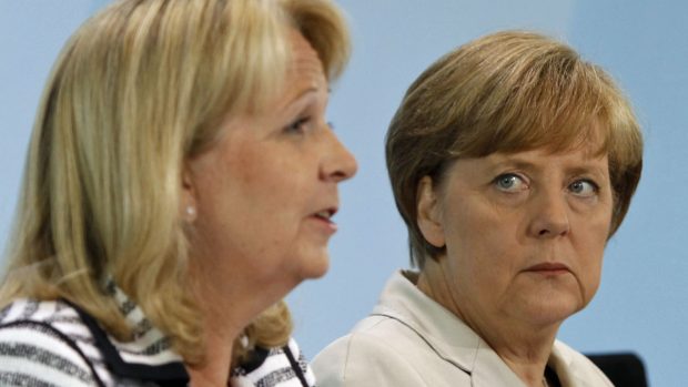 Hannelore Kraftová a Angela Merkelová