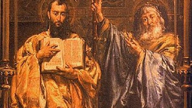 Svatí Cyril a Metoděj. Obraz polského malíře Jana Matejky (uživatel Baciyelmo)