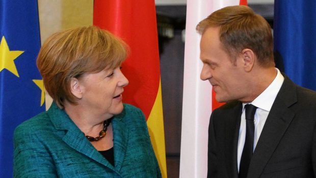 Angela Merkelová a Donald Tusk se sešli ve Varšavě.