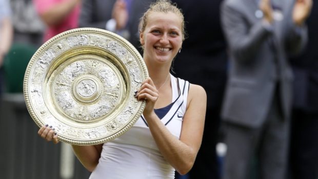 Vítězka Wimbledonu Petra Kvitová