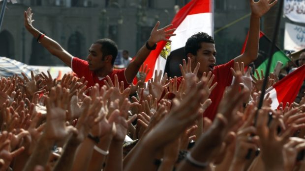 Protesty na káhirském náměstí Tahrír