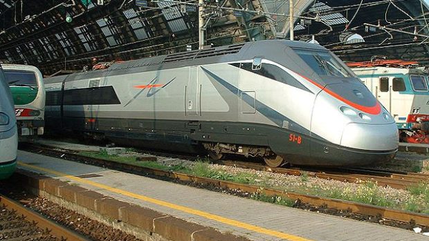 Vlaky, které jezdí na italských vysokorychlostních tratích