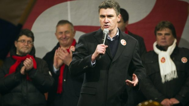 Lídr chorvatské opozice Zoran Milanovic