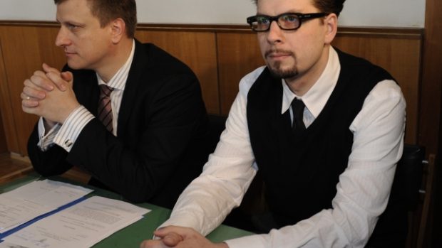 David Brudňák alias Roman Týc (vpravo) na archivním snímku z 16. dubna 2008
