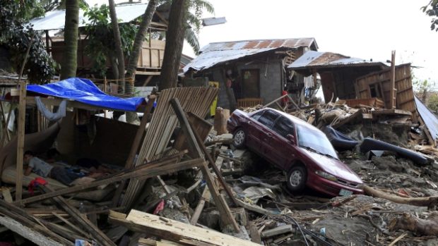 Škody způsobené tropickou bouří Washi na filipínském ostrově Mindanao