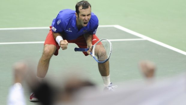 Tenista Radek Štěpánek mohl slavit výhru nad Andreasem Seppim v Davis Cupu