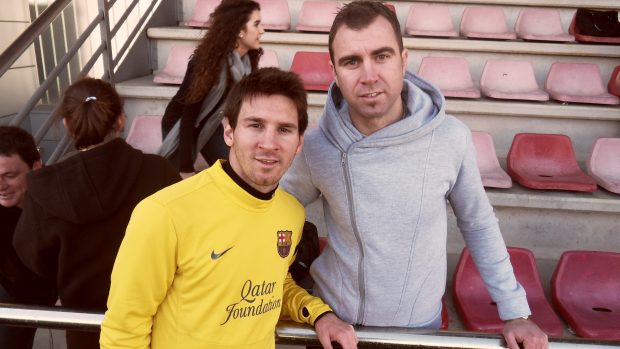 Filip Toncar s nejlepším fotbalistou světa Lionelem Messim