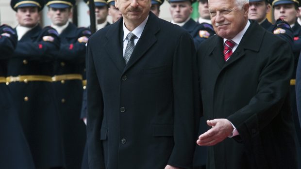 Ázerbájdžánský prezident Ilham Alijev na návštěvě ČR, Václav Klaus