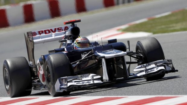 Williams Formula One driver Pastor Maldonado  of Venezuela  drives during the second practice session of the Spanish F1 Grand Prix at the Circuit de Catalunya in Montmelo, near Barcelona, May 11, 2012