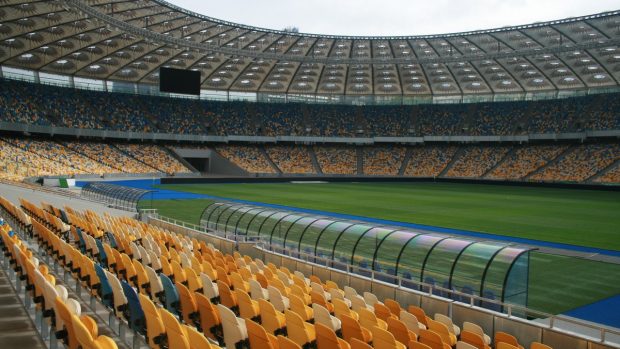 Fotbalové EURO 2012. Stadion v Kyjevě