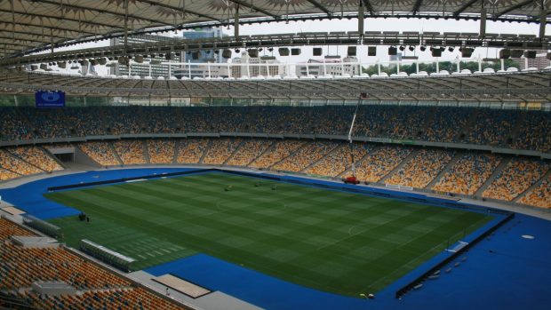 Fotbalové EURO 2012. Stadion v Kyjevě