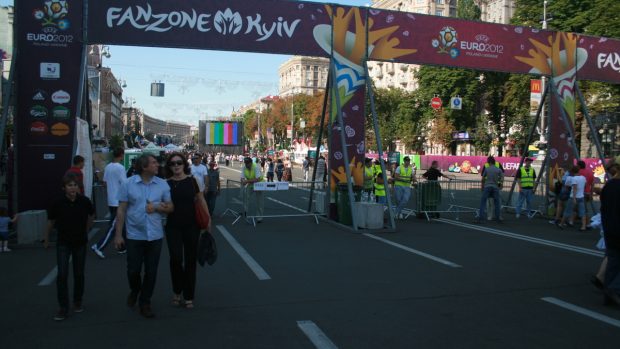 Fanzone v Kyjevě