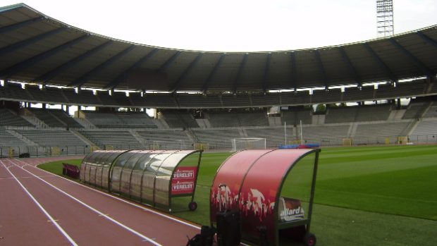 Královský stadion v Bruselu, kde sehrají fotbalisté Plzně duel 4. předkola Evrospké ligy s Lokerenem