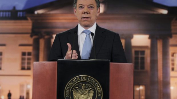 Kolumbijský prezident Juan Manuel Santos