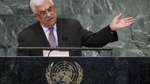 Prezident palestinské autonomní správy Mahmúd Abbás na půdě OSN