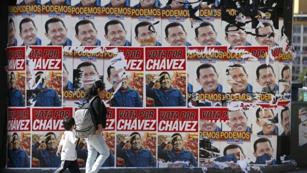 Předvolební agitace venezuelského prezidentského kandidáta Huga Cháveze