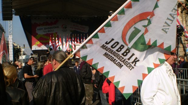 Setkání Jobbiku v centru Budapešti