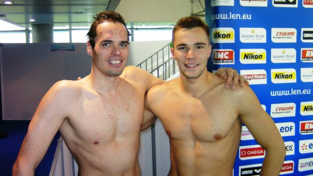 Souboj o nejrychlejšího českého plavce probíhá mezi dvojicí Martin Verner (vlevo) a Tomáš Plevko