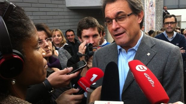 Šéf nejsilnější katalánské strany Convergència i Unió Artur Mas.