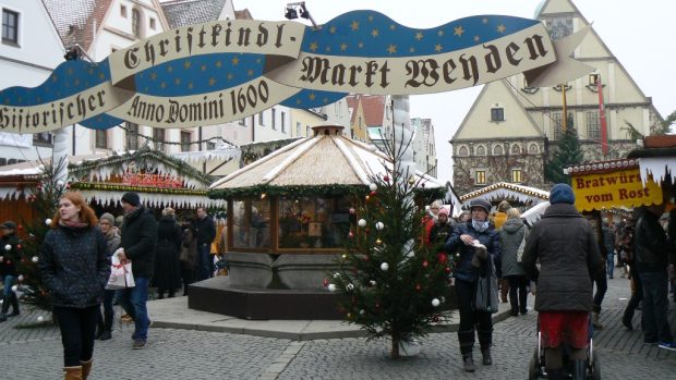 Vánoční trhy v německém Weidenu