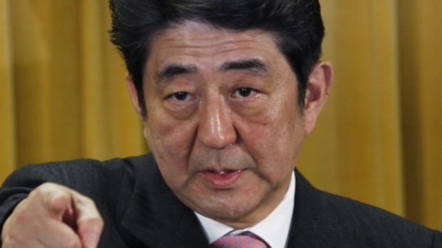 Předseda japonské Liberálně - demokratické strany a bývalý premiér  Šinzo Abe