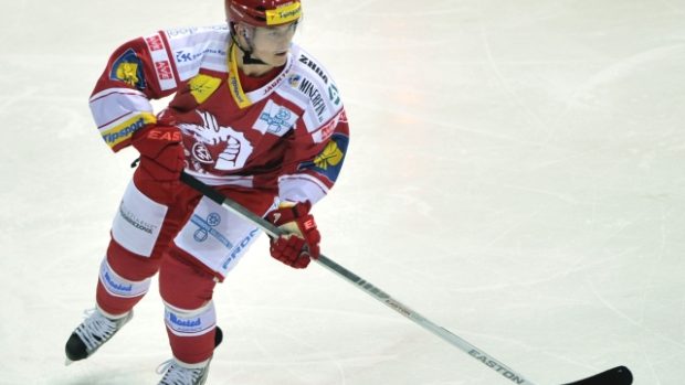 Hokejista Jiří Hudler se uvedl v Třinci dvěma góly