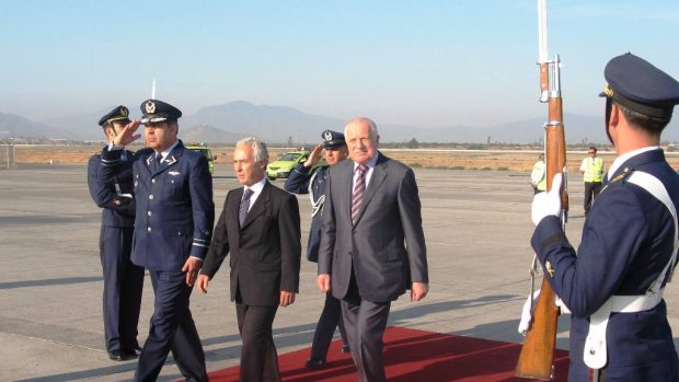 Prezident Václav Klaus přiletěl do Chile