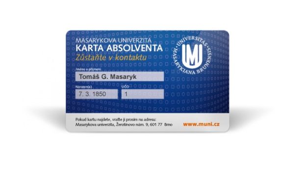 Karta absolventa Masarykovy univerzity