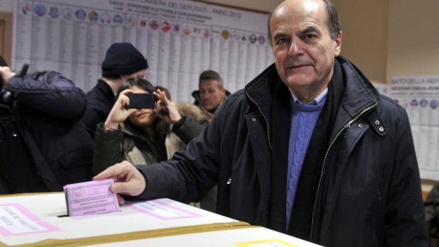 Předseda Demokratické strany Pier Luigi Bersani