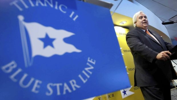 Australský důlní magnát Clive Palmer chce postavit repliku Titaniku