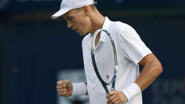 Tomáš Berdych čtvrtfinále tenisového turnaje ATP v Dubaji s Dmitrijem Tursunovem zvládl