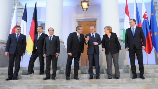 Představitelé Visegrádské čtyřky na summitu ve Varšavě