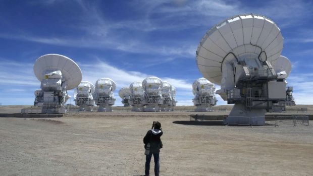 Vesmírná observatoř ALMA v chilské poušti Atacama