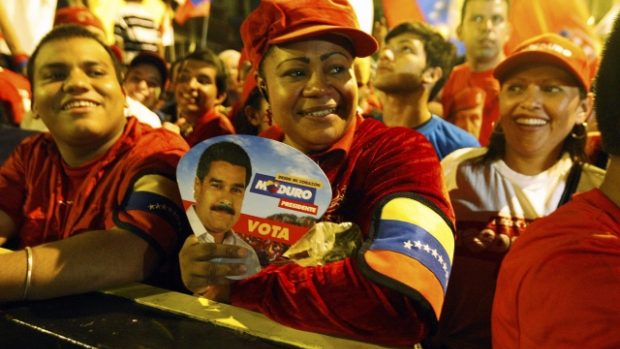 Prezidentské volby ve Venezuele: Příznivci Nicolase Madura