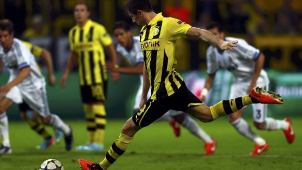 Robert Lewandowski byl v utkání Ligy mistrů mezi Dortmundem a Realem nejzářivější hvězdou