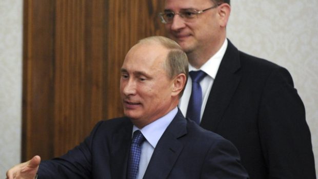 Ruský prezident Vladimoir Putin a český premiér Petr Nečas mluvili i o ekonomické spolupráci