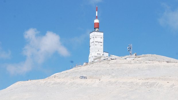 Samotný vrchol Mont Ventoux