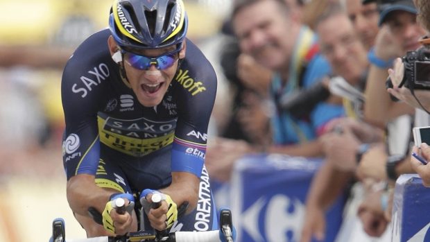 Roman Kreuziger bojuje v horské časovce 17. etapy Tour de France