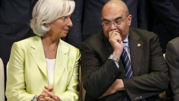 Šéfka Mezinárodního měnového fondu Christine Lagardeová (vlevo) na schůzce ministrů financí G20 v Moskvě