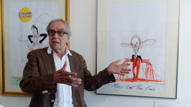 Britský karikaturista Gerald Scarfe
