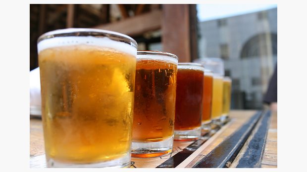 pivo, sklenice piva, pivo na pultě, pitný režim/ilustr. obr.
