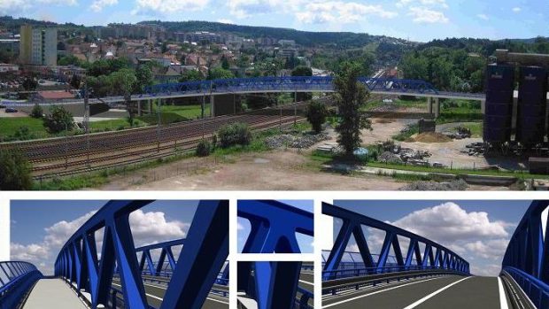 Vizualizace nového mostu v Blansku