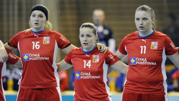 Zleva: Tereza Urbánková, Denisa Billá a Anna Niemcová na mistrovství světa