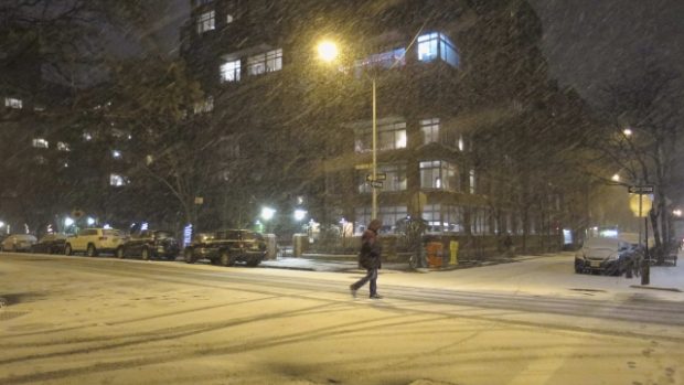 New York se připravuje na prudké zhoršení počasí a silnou sněhovou bouři. 2. 1. 2014