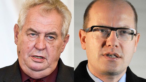 Miloš Zeman a Bohuslav Sobotka